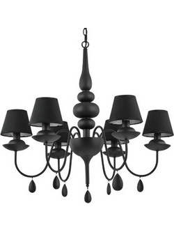 IDEAL LUX 6ΦΩΤΟΣ ΠΟΛΥΕΛΑΙΟΣ ΜΕΤΑΛΛΙΚΟΣ ΜΑΥΡΟΣ BLANCHE SP6 111872