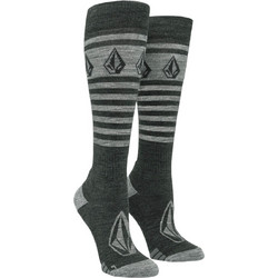 VOLCOM WOMEN STRIKER WOOL BLEND OTC SNOW SOCKS BLACK