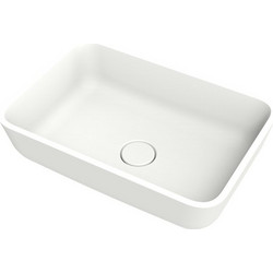 DuPont Corian Shiro 1301 Επιτραπέζιος Νιπτήρας Μπάνιου 47.4x32.4x14.8cm Ματ Λευκό