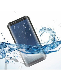 Αδιάβροχη Θήκη Samsung Galaxy S8+ KSIX Aqua Case Μαύρο Διαφανές