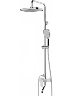 Atena 690650A Στήλη Ντουζ Ρυθμιζόμενου Ύψους 94-129εκ. Χρωμέ