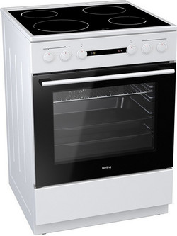 Korting KEC6142WPG Κουζίνα Ηλεκτρική 65lt με Κεραμικές Εστίες 60cm