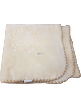 Morven Luz D48 Κουβέρτα Βελουτέ Κούνιας 110x140 Μπεζ