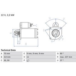 Bosch Μίζα - 0 986 027 000
