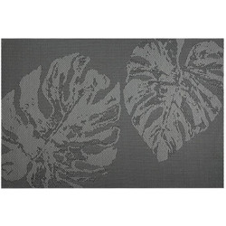MAX HOME ΣΟΥΠΛΑ 45x30cm BANANA LEAF DARK GREY 81877C