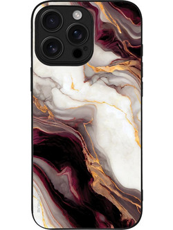 Sonique Marble Series Back Cover Μπορντώ (iPhone 16 Pro Max)