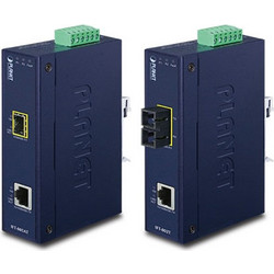 Fast Ethernet Media Converter Planet IP30 Slim Industrial SC MM (IFT-802T)