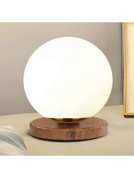 Φωτιστικό Επιτραπέζιο 780SGN4688 Φ15x22cm E27 40W Brown-White Opviq