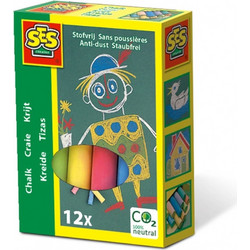 SES Creative Chalks 12 colours Για ηλικίες 3+ Ετών 00201
