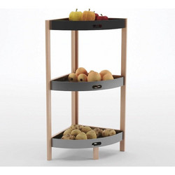Ραφιέρα Οργάνωσης Γωνιακή MDF 3 Θέσεων 33x33x80cm