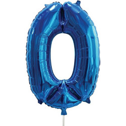 Μπαλόνι Πάρτι Foil Μεταλλιζέ Μπλε Νο.0 - 60cm