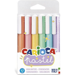 CARIOCA ΜΑΡΚΑΔΟΡΟΙ ΥΠΟΓΡΑΜΜΙΣΗΣ PASTEL (6ΤΕΜ)