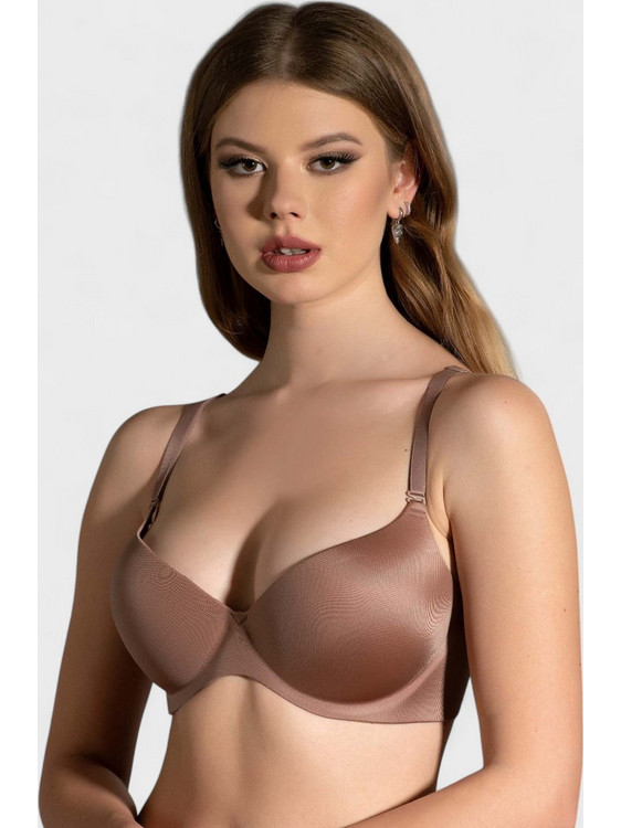 New Bra Lingerie Σουτιέν Push Up Καπουτσίνο NB6045-2