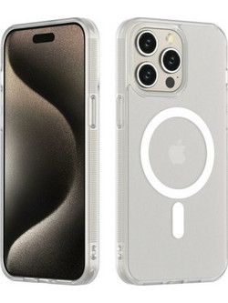 YENKEE YCC MagSafe 03 TP Premium Μαγνητική Θήκη για iPhone 15, Ασημί