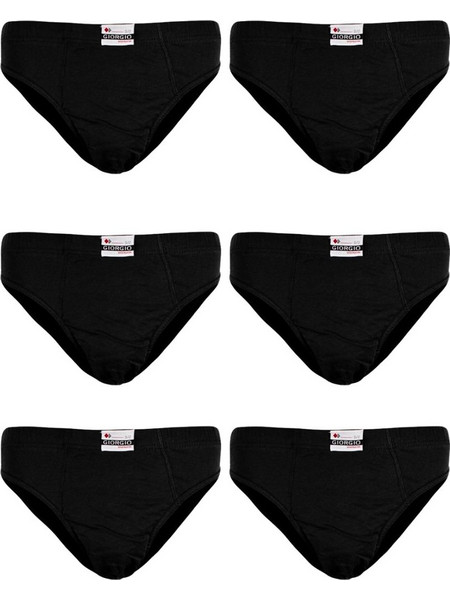 Ανδρικά Σλιπ Giogio Μαύρο 6 Pack 921
