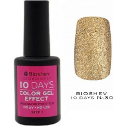 Bioshev 10 Days Color Gel Effect 030 Gloss Βερνίκι Νυχιών Μακράς Διαρκείας 11ml