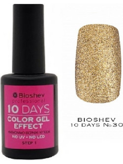 Bioshev 10 Days Color Gel Effect 030 Gloss Βερνίκι Νυχιών Μακράς Διαρκείας 11ml