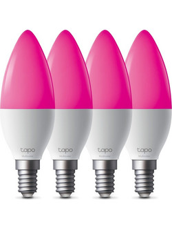TP-Link Smart Wi-Fi Candle Light Bulb, Multicolor 4-Pack - Tapo L430C(4-PACK)