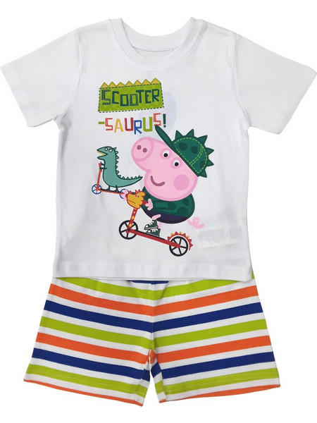 Πιτζάμα Καλοκαιρινή George Pig White 80102120011