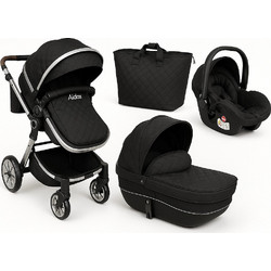 Beboulino Aiolos Καρότσι Μωρού 3 σε 1 Premium Black
