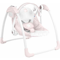 KikkaBoo Chillo Hippo Dreams Ηλεκτρικό Relax Μωρού Κούνια με Μουσική & Δόνηση έως 9kg Ροζ