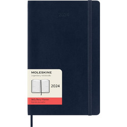 Moleskine 2024 12-Month Daily Large Softcover Notebook