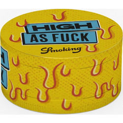 Smoking Grinder Τρίφτης Μεταλλικός High AsFck Yellow 63mm - 4 Parts