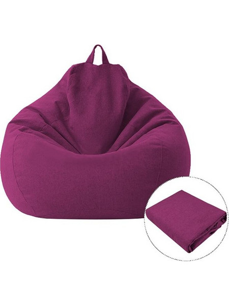 Κάλυμμα για Καναπέ-Σακούλα (Bean Bag) Ύφασμα, Μέγεθος: 70x80cm (Μωβ) (OEM)