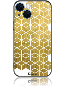 Gold Cubes Θήκη Κινητού Σχέδιο 50038 - iPhone, iPhone 13 Mini, Soft TPU Case