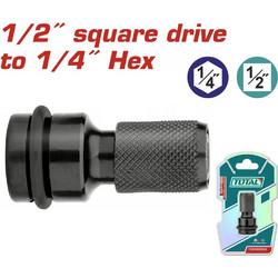 TOTAL ΑΝΤΑΠΤΟΡΑΣ ΜΕ ΥΠΟΔΟΧΗ 1/2" ΚΑΙ ΕΞΟΔΟ 1/4" (TAC60501)