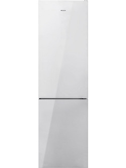 Robin RBGL-488WH Glass Ψυγειοκαταψύκτης 367lt Full No Frost Υ201xΠ60xΒ66cm Λευκό