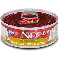 Farmina N&D Quinoa Grain Free Skin & Coat with Quail & Coconut 80gr