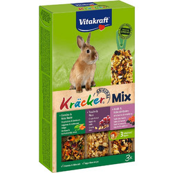 Vitakraft Kracker Mix Rabbit with Vegetables, Grapes & Wild Berries 3τμχ 160gr