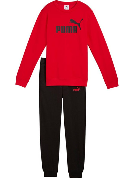 Puma Παιδικό Σετ Φόρμας Κόκκινο Μαύρο 689721-11