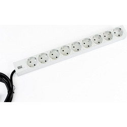 Bachmann BM-333.401 Πολύπριζο 9 Θέσεων με Καλώδιο 2m Γκρι