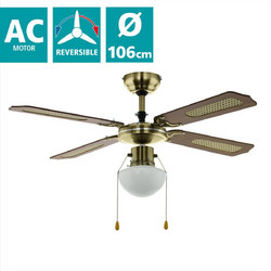 Eglo Tiggano 35039 Ανεμιστήρας Οροφής 106.6cm 60W με Φως Καφέ