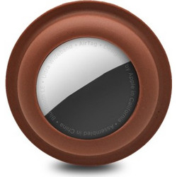 Θήκη σιλικόνης για AirTag Shockproof Anti-scratch Brown
