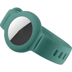 Λουράκι σιλικόνης με θήκη για AirTag Pine Needle Green