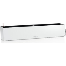 LECHUZA Balconera Color 100 Ζαρντινιέρα 100x19x19cm Αυτοποτιζόμενη με Δοχείο Φύτευσης Λευκή Γερμανίας