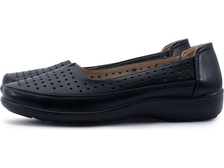 Dioni Antrin Γυναικεία Loafers - Slip On ΜΑΥΡΟ