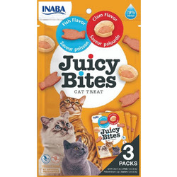 Inaba Juicy Bites with Fish & Clam 3x11gr