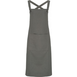 Ποδιά Ολόσωμη με Χιαστί Πλάτη PREMIER PR129 Barista Dark Grey