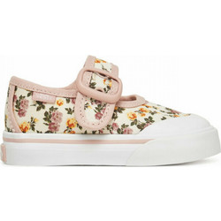 Vans Mary Jane Παιδικές Μπαλαρίνες Πάνινες με Ρυθμιζόμενο Λουράκι Ροζ VN000CRY-BIY