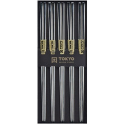 Τσόπστικς Ασημί Tokyo Design Studio Stainless Steel Silver Chopsticks