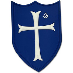 Patch 3D Ασπίδα (Μπλε - Λευκό)