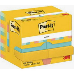 Αυτοκόλλητα Χαρτάκια Post-It 3M 653 38x51mm Beachside 12x100 Φύλλα