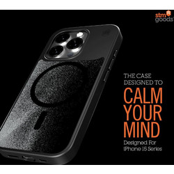 STM Relax Sand Magsafe - Case For Iphone 15 (Black / Grey) - (STM-322-411FJ-02)