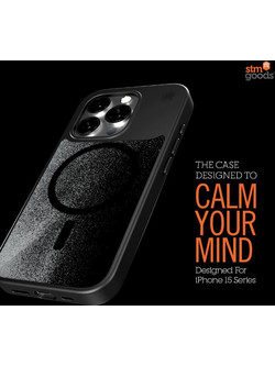 STM Relax Sand Magsafe - Case For Iphone 15 (Black / Grey) - (STM-322-411FJ-02)
