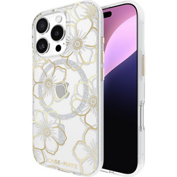 Case-Mate Floral Gems MagSafe - Case for iPhone 16 Pro (Gold) - (CM054416)