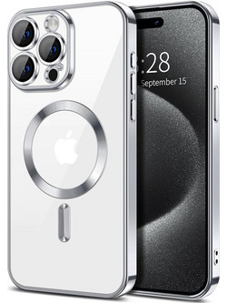 Techsuit - Luxury Crystal MagSafe - iPhone 15 Pro Max - Silver